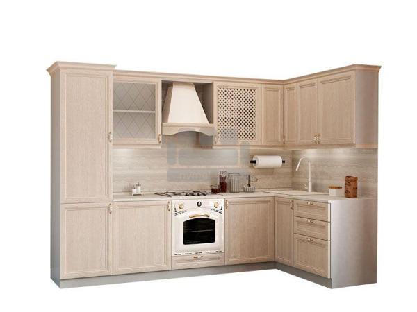 Кухня рамочная угловая 1600х2300 (кухонный гарнитур) с пеналом