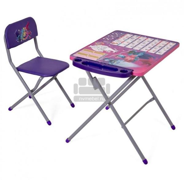 Комплект детской мебели Polini kids 303 Тролли, фиолетовый