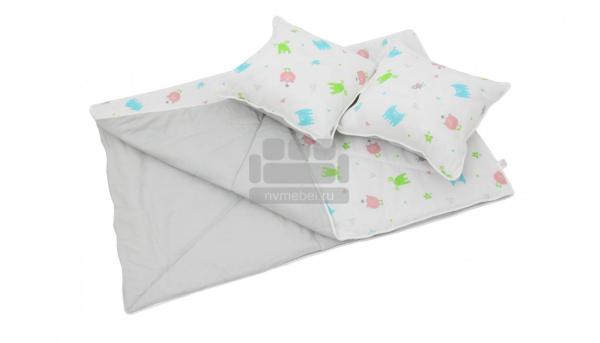 Одеяло и подушки для вигвама детского Polini kids Монстрики, серый