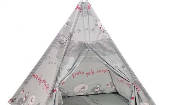 Палатка-вигвам детская Polini kids "Веселая игра", серый