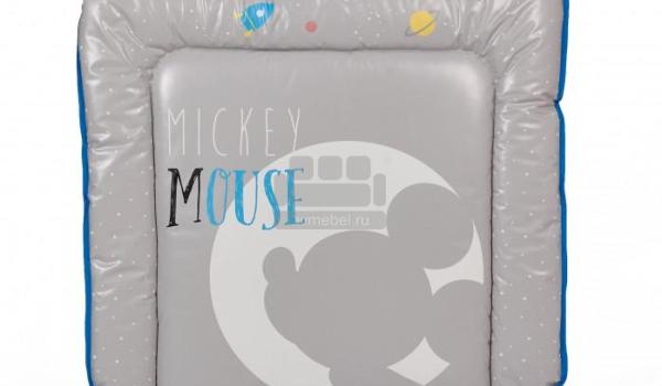 Доска пеленальная мягкая Polini Kids Disney baby Микки Маус 77х72, серый